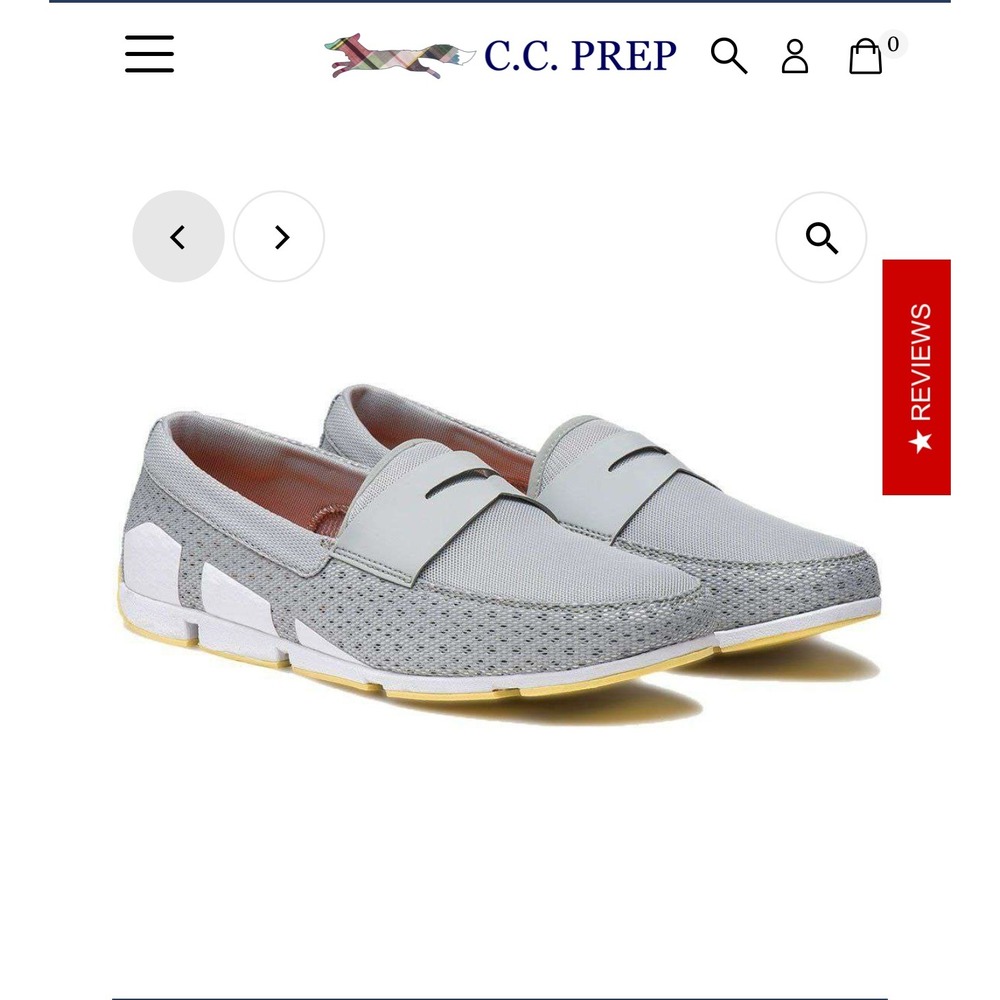 Swims Breeze Penny Loafer Mens Grey Mesh Slip On Boat Shoes 21243-597 Size 11 - Picture 6 of 6